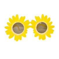 Saulėgrąžų akiniai Juokingi klouno akiniai nuo saulės Suaugusiems Siaubo filmo kostiumas Vasarai Paplūdimio Baseino vakarėliui Helovino Cosplay 3pcs yellow