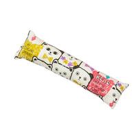 Catnip Kicker Pillow Toys Interactive Cat Kicker Chew Gift Toy Bite Resistant Catnip Toy for Kitten, Catnip Filled Cartoon Mice 25x6cm white
