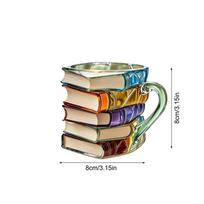 Chapter Book Mug Novelty Cup Tea Drinkware Book Lovers Mug For Latte Wine Juice Drink Beverage Brewing Bookworm Readers beige