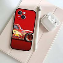 Automobiliai L-Žaibas M-Makvynas Telefono dėklas IPhone 17 16 15 14 13 12 11 X XR XS Plus Pro Max Mini Minkštas juodas dangtelis iPhone16promax