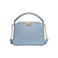 MICHAEL KORS Karlie klasikinė paprasta vienspalvė miesto mados grandinėlė karvės odos peties rankinė rankinė vidutinio dydžio moteriška šviesiai mėlyna mėlyna