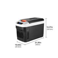 12V/24V Auto Fridge AC 220V 25L Car Mini Refrigerator Compressor Cooler Home Travel Fishing Outdoors Fridge Car Fridge Camping Freezer black