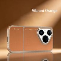 For Huawei Pura 90 80 70 Pro Max Case Built-in Magnet Sleek Delicate Leather Comfortable Grip Heat Dissipation Fashionable Cover Choose phone model&Huawei pura 90 pro max brown