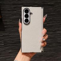 For Samsung Galaxy Z Fold 7 Case Luxury PU Leather Magnetic Wireless Charging Protective Back Cover Case For Z Fold 7 6 5 Shell Galaxy Z Fold5 balta