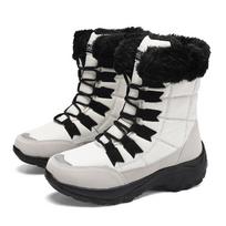 Women's Winter Boots High-heeled Fur Warm Snow Boots Ankle Botas Mujer Comfortable Barefoot  Sales Platform Heel Boat Shoes 2026 36 balta