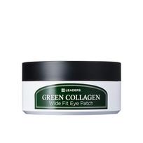 LEADERS Green Collagen Wide Fit Eye Patch Firming Hydrating 96g (60 Patches) black