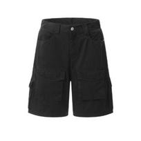 Loose Big Pocket Shorts Men Women Plus Size Outdoor Breathable Knee Length Cotton Shorts 2XL juoda