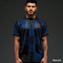 2026 m. Pasaulio taurės leidimas Naujas atvykimas Kroatijos paveldo marškinėliai 3D spausdinti T-shirt Futbolas Vyriški Sportiniai Gerbėjai Futbolo marškinėliai Moto L black