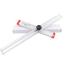 High Precision Angle Ruler Woodworking Scribe Drawing Layout  Marking Tool Crossed-Cut T-type Ruler Measuring Gauge 600mm