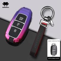 Cinko lydinio automobilio rakto dėklas Pilnas dangtelis Hyundai N Performance Santa Fe I30 Ix35 Encino Kona Solaris Azera Elantra Accent gray