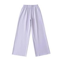 VIONA Spring/Summer American Spice Girl High Waist Wide Leg Pants Lazy Loose Casual Pants L šviesiai violetinė spalva