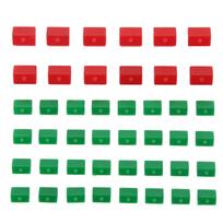 Viešbučių žaidimo atsarginės dalys Žaidimo plastikiniai viešbučiai nameliai Žaidimo figūrėlės papildomi priedai red