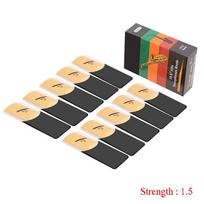 10Pcs Eb Alto Saxophone Reeds Bamboo Sax Reeds Strength 1.5 2.0 2.5 3.0 3.5 4.0 Strength 1.5 beige