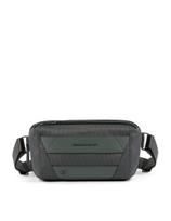Piquadro, Trakai, Textile Fanny Pack, Grey, 27 x 14.5 x 7.5 cm, For Men
