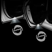 LED Automobilio Durų Projektoriaus Šviesa Lazerinės Sveikinimo Lempos Skoda VRS Kodiaq GT Superb 3V 3T B6 B8 Octavia 2 3 A5 A7 MK2 MK3 Karoq dncp95 STYLE B 2003-2008&2PCS