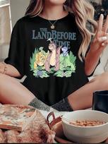 The Land Before Time dinosaurs graphic T-shirt XXL beige