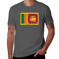 Sri Lanka Flag Tshirt Graphic T Shirts For Unisex T Shirts With Prints Cotton T Shirts High Quality Tshirt XXXL brown