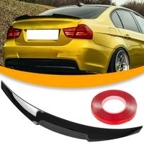 BMW 3 E90 04-11 Rear Roof Spoiler - Trunk Lid Spoiler Glossy Black M3 juoda