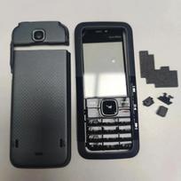 Pilnas korpusas Nokia 5310 XpressMusic Priekinis rėmelis Galinis dangtelis Galinis dangtelis Angliškas klaviatūros keitimas juoda