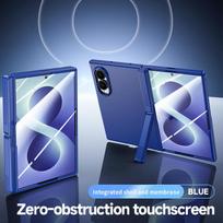 For Samsung Galaxy Z Fold 8 Case Luxury Hard PC Matte With Stand hinge Film Protective Back Cover Case For Z Fold 8 Ultra Shell Galaxy Z Fold 8 mėlyna