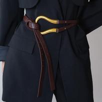Women's Horsebit Buckle Waist Belt – Wide Retro Cinch for Dresses, Coats & Sweaters, Casual Daily Style Belt for Women 125cm black