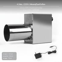 Nerūdijančio plieno reguliuojamas pūstuvas, kepsninės malkinė krosnelė ir dujifikatoriaus ventiliatorius 3,8 cm Power Bank 4.2cm 220V
