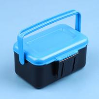 Fishing Bait Worm Box, Breathable Plastic Live Bait Holder with Handle for Earthworms and Lures