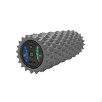 Vibrating Foam Roller 5 Speed Levels Electric Rippled Surface for Stretching Practice gray