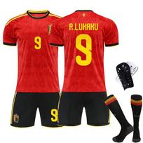 2026 m. Pasaulio taurės Belgijos namų marškinėliai 9 Lukaku Futbolo komplektas Size 18