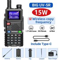 Baofeng Upgraded UV-5RH 10W Walkie Talkie Air Band Wirless Copy Frequency Long Range Type-C Charger UV 5R Ham Two Way Radio EURO juoda