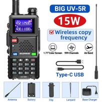 Baofeng Upgraded UV-5RH 10W Walkie Talkie Air Band Wirless Copy Frequency Long Range Type-C Charger UV 5R Ham Two Way Radio EURO