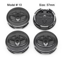 4 vnt. 57/62 mm automobilio ratlankio centrinis dangtelis Toyota Corolla RAV4 LEVIN Yaris C-HR Camry Prius Prado Automobiliui k8 Automobilių aksesuarai gray