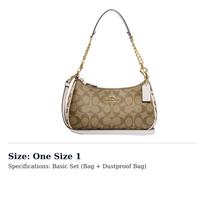 COACH Teri 24 Shoulder Bag In Signature Canvas CC323-IMLOT One Size 1 brown