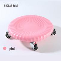 Silent Indoor Abdominal Training Wheel: Four-Wheel Sliding Plate for Core Rehabilitation and Fat Burning pink