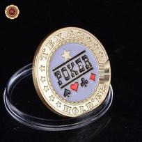 Texas Hold'em Metal Chip Set: Lucky Big Blind, Small Blind, Dealer, All-In Button