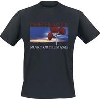 Music for The Masses Depeche Mode T-Shirt Men Women Vintage Metal Rock Band Graphic Tee 100% Cotton Summer Streetwear Top 4XL blue