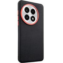 Odinis dėklas OnePlus 13, odinis hibridinis, juodas