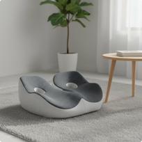 Padalinta vidurinė meditacijos pagalvėlė Slėgio mažinimas Memory Foam Zafu Stuburo išlygiavimas pilka spalva