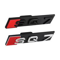 ABS Automobilio SQ serijos ženklelis Priekinių grotelių emblema Lipdukas Dekoratyviniai automobilių aksesuarai Audi SQ3 SQ5 SQ7 SQ8 A1 A2 A3 A4 A5 A6 A7 Q6 Black&1PC black