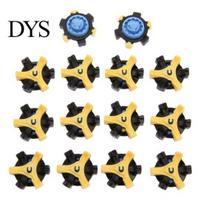14Pcs Golf Shoe Spikes Fast Twist Screw Studs Champ Cleat Stinger Replacement yellow