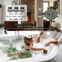 Pool Thermometer With Temperature Sensor For Pool Fish Tank Bathtub Water Temperature Gauge Temperature Monitor black