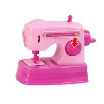 Vaikų vaikų žaislų modeliavimo mini siuvimo mašina Linksmas mažų žaislų stalo dekoras 1pc pink
