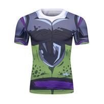 Vasaros Dragon Ball Armor trumpomis rankovėmis laisvi marškinėliai Anime drabužiai Populiariausia laisvalaikio tendencija XL black