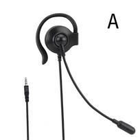 Universalios skambučių centro ausinės, 3,5 mm USB laidinės, verslo klasės ausinės su mikrofonu, garsumo reguliatoriumi, nutildymo atšaukimu, telefono operatoriui raudona