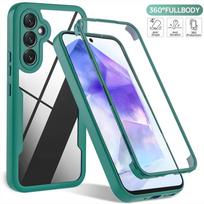 360 laipsnių pilnos apsaugos dėklas, skirtas Samsung Galaxy A55 A54 5G A35 A25 A15 A14 A24 A34 A53 A73 A33 A23 A13 A52S A32 A22 A12 For Samsung A33 5G žalia