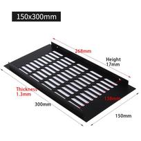 150 mm Aliuminio Stačiakampė Spintelės Drabužių Spintos Oro Ventiliacinė Grotelė Ventiliacijos Dangtelis 150X300MM