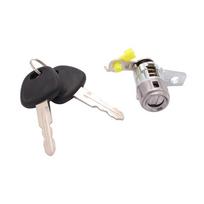Kairės pusės vairuotojo durų spynos cilindras su 2 raktais Hyundai Accent 2005-2011 gray