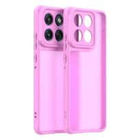 Matinis smūgiams atsparus dėklas Moto Edge 60 Fusion Apsauginis dangtelis su visapusiška apsauga Moto G57 G56 G86 G Play 2025 G Power Motorola Moto Edge 70/X71 Air rožinė