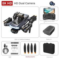 Sulankstomas Mini Brushless Variklio Dronas, Kvadrokopteris Nuotolinio Valdymo Orlaivis, Didelės Rezoliucijos Oro Fotografija, Optinio Srauto Padėties Nustatymas 【1】Basic version with 1 battery mėlyna/pilka
