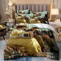 Film Titanic Bedding Sets,Jack and Rose duvet cover bed comforter set bedding Leonardo DiCaprio Quilt cover AU Double 180x210cm